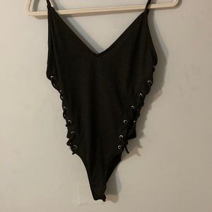 black tie bodysuit